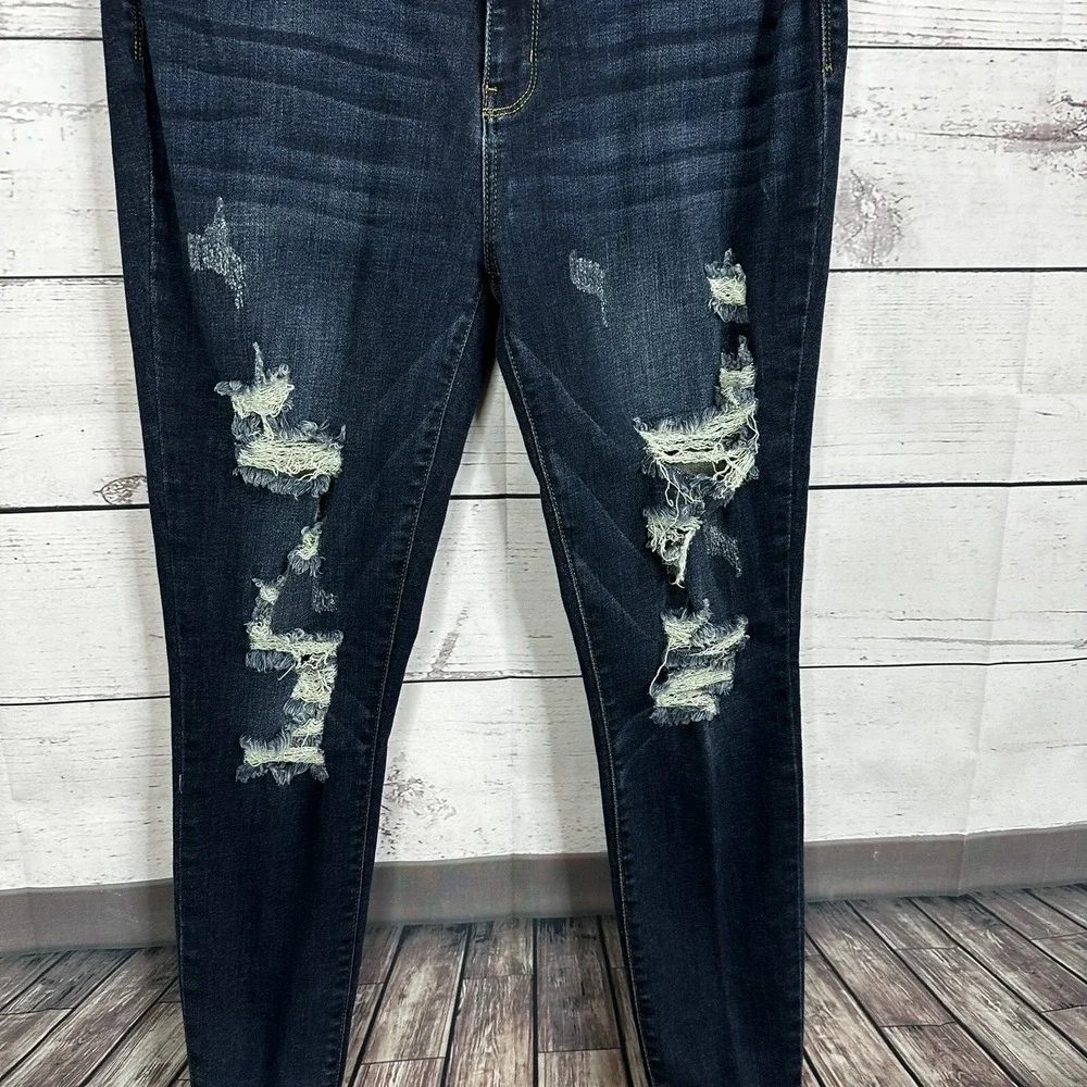 Judy Blue Jeans Womens Size 32‎ Skinny Dark Wash High Rise Comfort Stretch